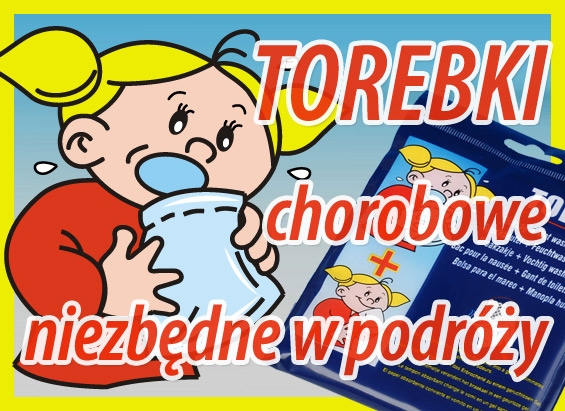 TOLY Torebki chorobowe + rękawica odświeżająca